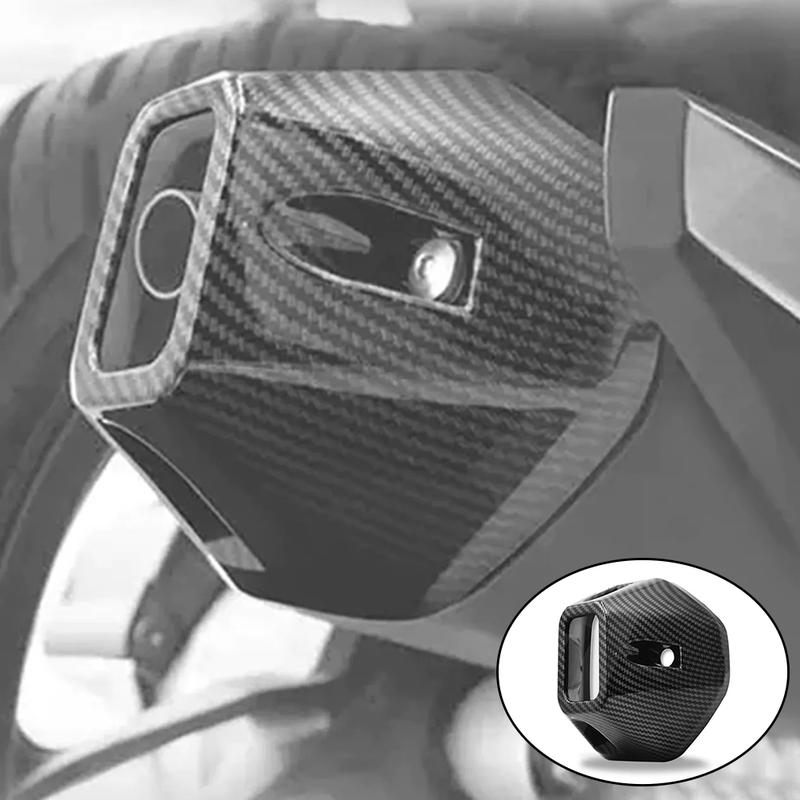 Product Introduction of Motorcycle Muffler Tip Cover Glossy Carbon Exhaust Tip Garnish Accessories For Honda Click 125 Click 125i/150i ABS #452803 17