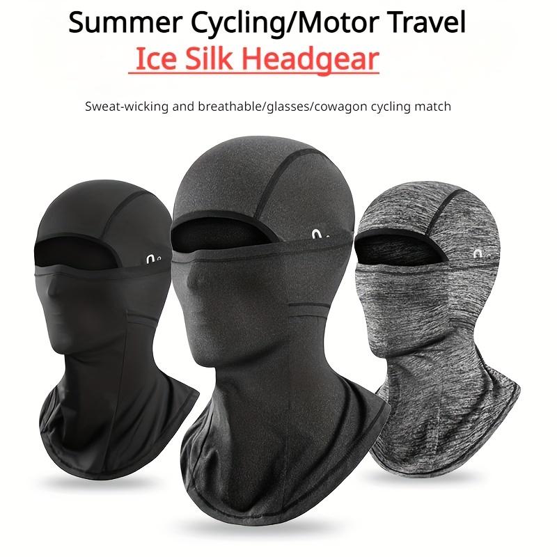 [1pc Windproof Balaclava Hat Cycling] 1pc Ice Silk Windproof Balaclava Hat for Cycling and Motorcycle Riding - Sunscreen and Cooling Neck Cover for Men and Women 2