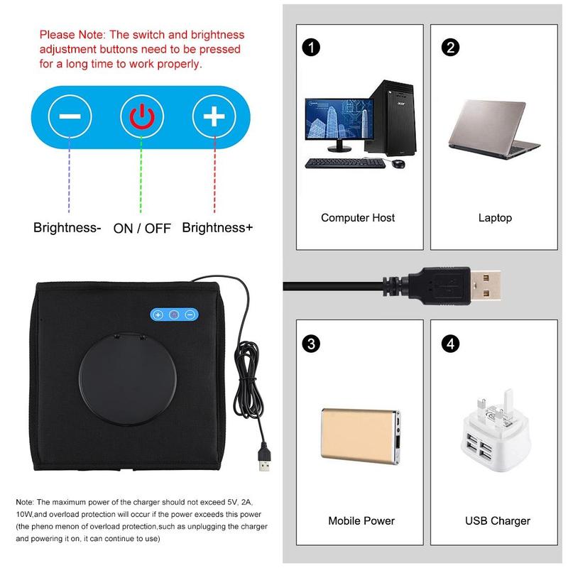 USB Powered Mini Photography Studio Box, Portable Foldable Photography Studio Box with 12 Colors Backdrops, Professional Camera Accessories for Home & Office Use 4