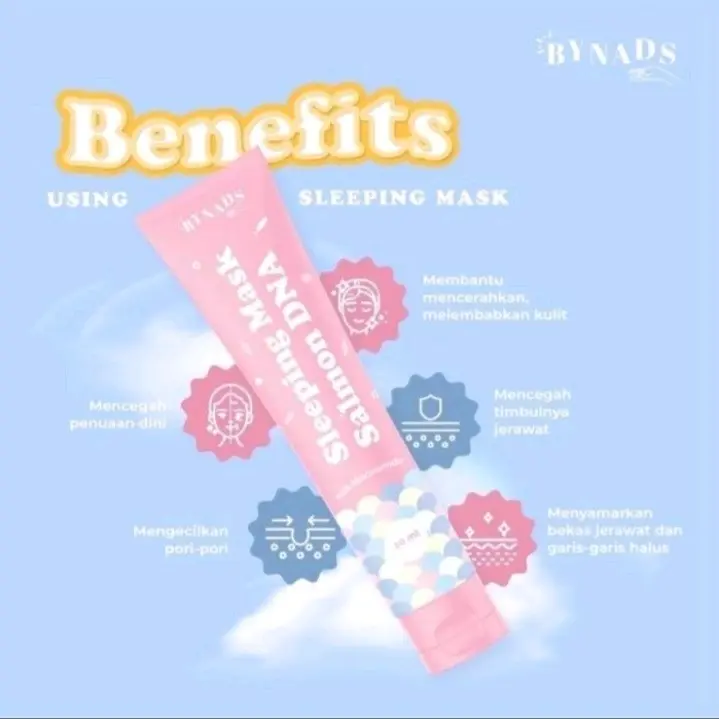Ready Sleeping Mask 3IN1 By Nads Moisturizer ByNads Semua Jenis Kulit Masker Wajah 3