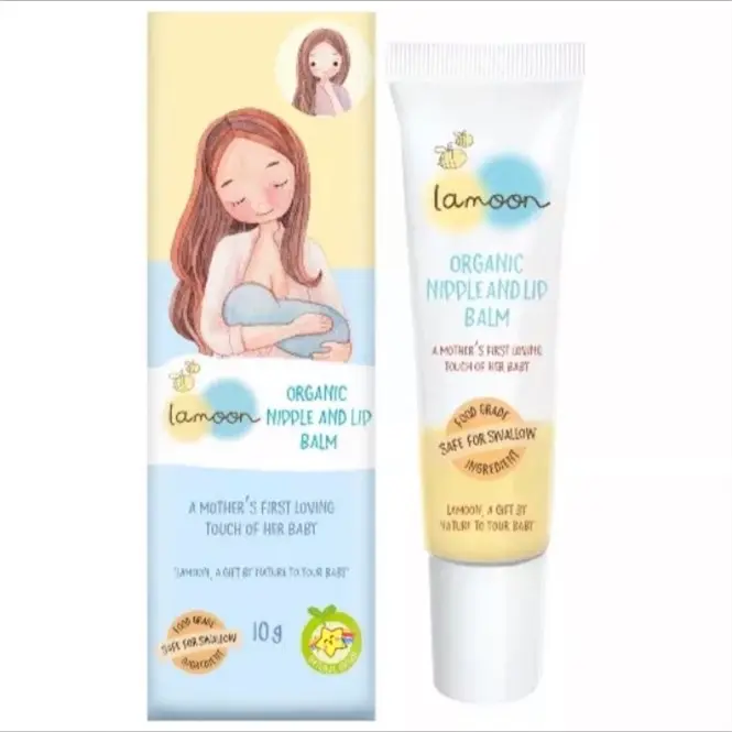 Lamoonbaby ละมุนเบบี้ บาล์ม ออร์แกนิค สำหรับทาลานนมและริมฝีปาก 10 กรัม