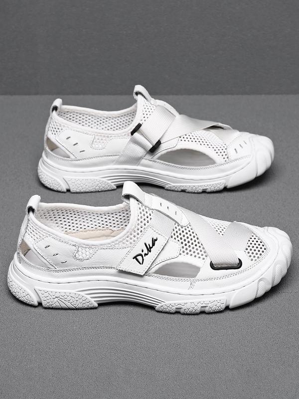 Men's Casual Breathable Mesh Sport Sandals, Fashionable Outdoor Beach Sandals, Male All-match Round Toe Sandals for Daily Wear 5