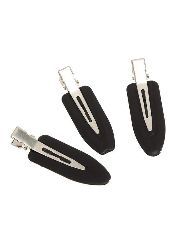 Casual Trendy No Crease Hair Clips for Women, 10pcs/set Simple Style Plain Color Snap Hair Clips, Fashionable Hair Accessories for Girls for Daily Use, Shower, Makeup, Skincare, Hairstyle Accessory 4