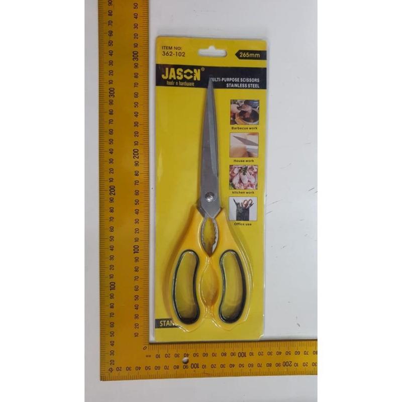 JASON Gunting BESAR SERBAGUNA STAINLESS STEEL 10 INCH DAPUR KERTAS ...