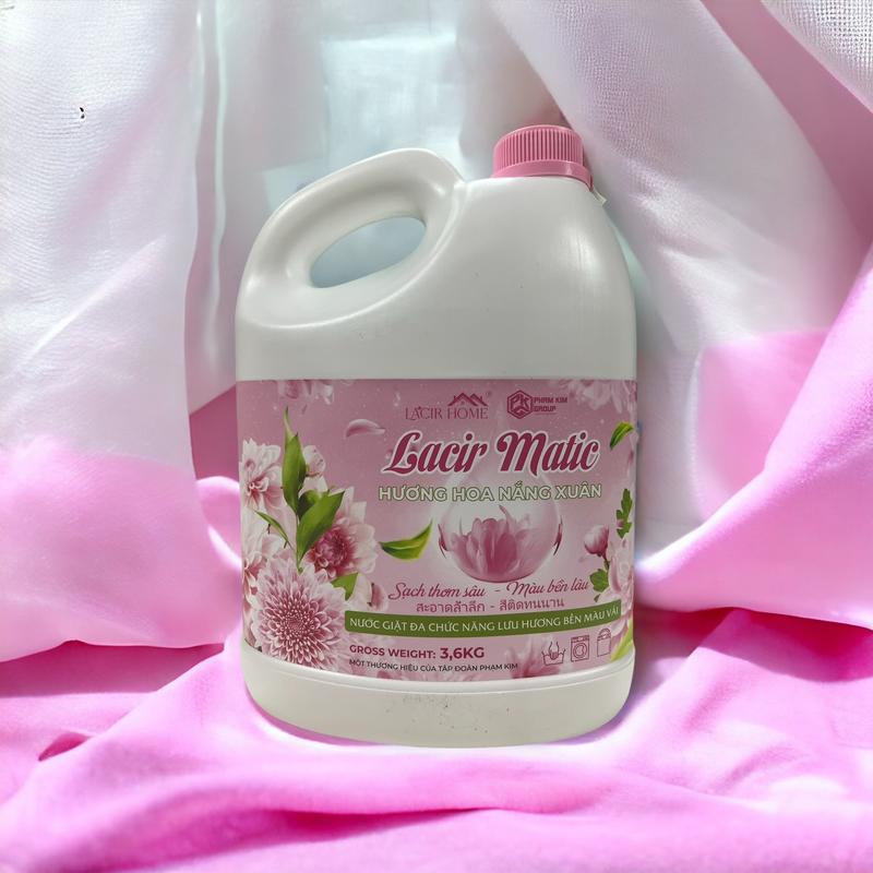 NƯỚC GIẶT LACIR MATIC HƯƠNG HOA NẮNG XUÂN 3,6kg 3