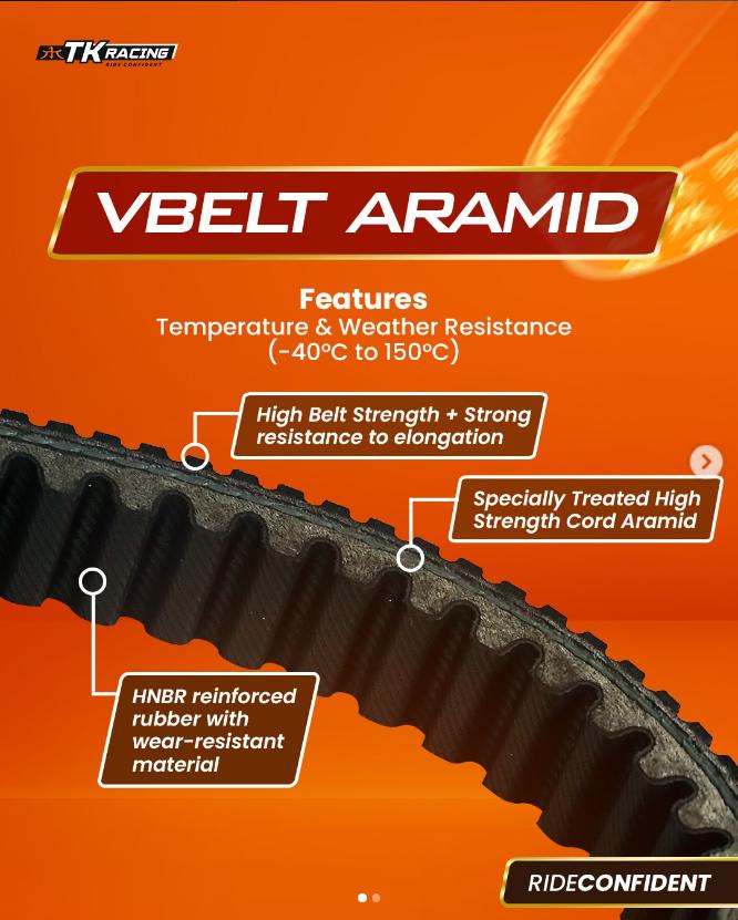 Gambar V-BELT TK AEROX 155, LEXI 125, N-MAX NEW (B65-E7641-00) dari TK Racing Kota Administrasi Jakarta Barat Tokopedia