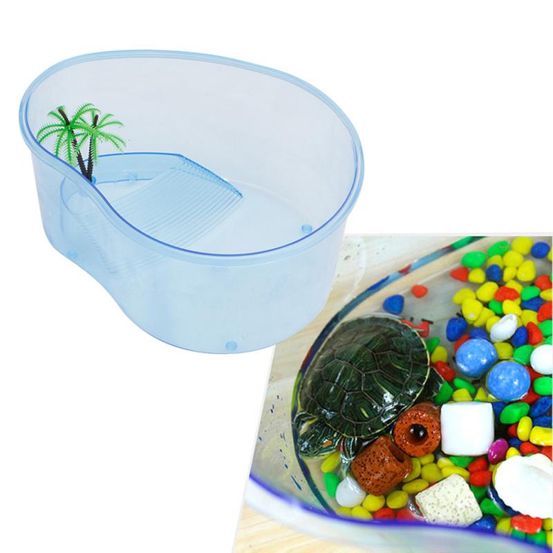 Terrarium Bò Sát, HNKJ Nhựa, Bể Cá, Bể Cá, Đảo Nằm Ngồi, Có Bậc Thang 1