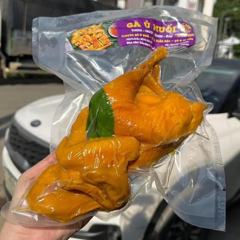 GÀ Ủ MUỐI NHÀ LÀM - 1 CON 1,2-1,4kg - TƯƠI NGON ĐẢM BẢO - NÓI KHÔNG VỚI GÀ ĐÔNG LẠNH Thức Ăn 2