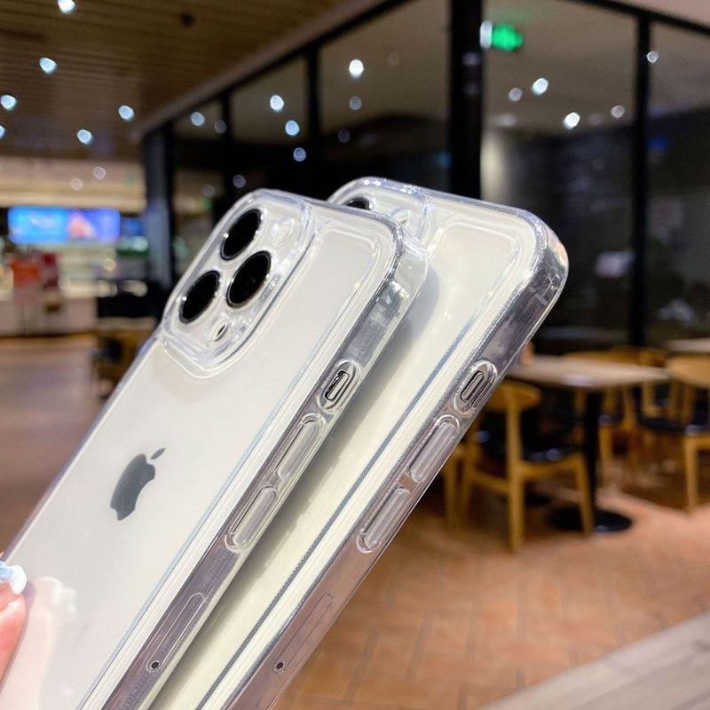 Ốp TPU Mềm, Trong Suốt, Che Phủ Toàn Bộ, Dành Cho iPhone 15 / 13 / 11, Thiết Kế Không Gian, Bảo Vệ Chống Sốc, Chất Lượng Cao, Hoàn Thiện Trong Suốt 2