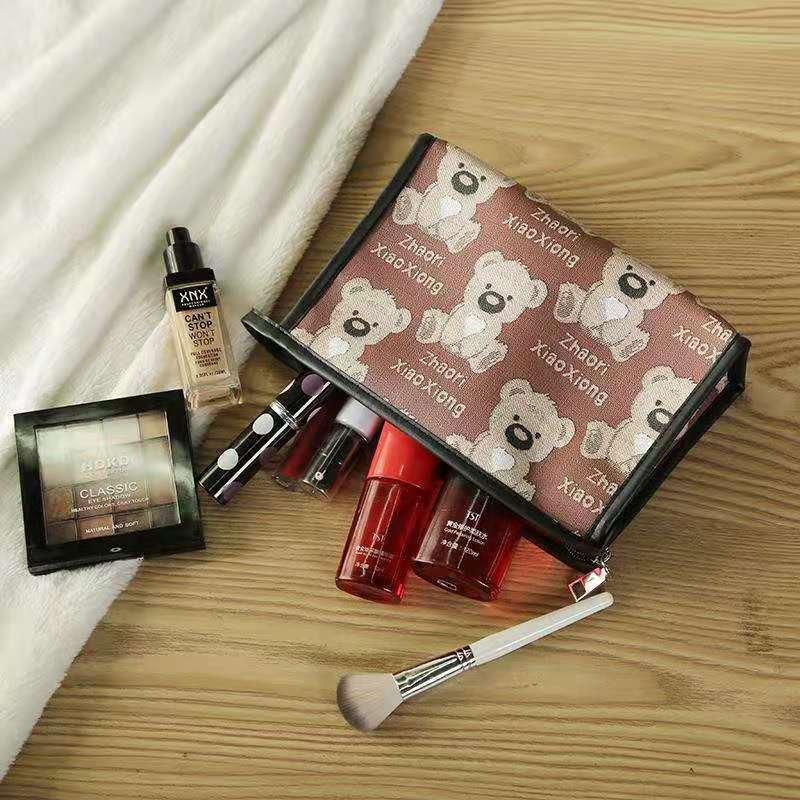 Product Introduction of New Cosmetic Bag Portable Large Capacity Waterproof Cosmetics Storage Bag Travel Handbag Cartoon Wash Bag 7