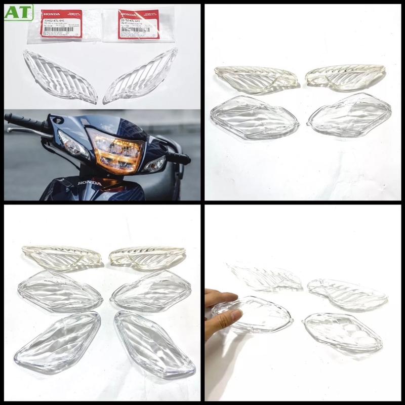 Vỏ Ốp Nắp Kính Đèn Xi Nhan Trắng Wave 50cc 110 100 2023 50 Alpha Rs Phụ Kiện Phụ Tùng