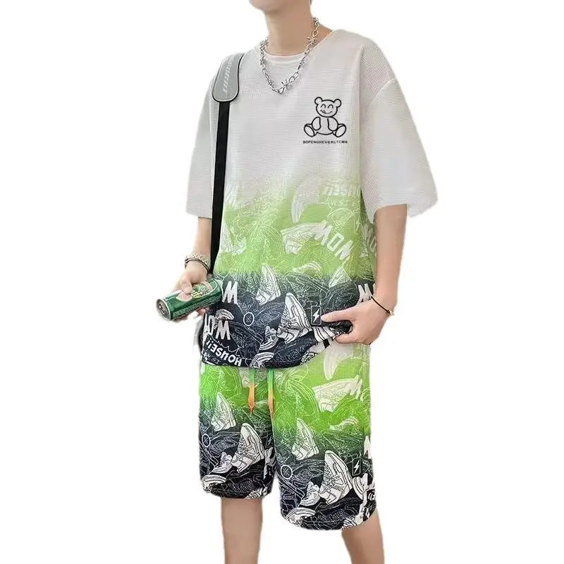 Ao Khoac Cho Nam áO PhôNg Bigsize Nam 130Kg Ao Thun Tay NgắN Nam áO PhôNg Form RộNg áO Nocturnal Bộ Đồ Thể Thao ThườNg NgàY Cho Nam, Bộ Hai MảNh MùA Hè, ThờI Trang, In HìNh, Tay LửNg ÁO, Cổ TròN, DáNg RộNg VừA VặN, ÁO PhôNg, Cung CấP TrựC TiếP 4