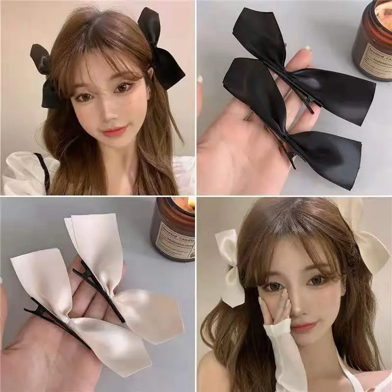 Half-sided bow hairpin, ear clip, side duck bill bangs clip