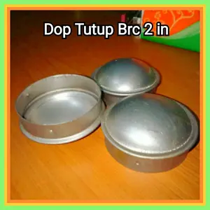 10pcs dop tutup tiang pagar brc uk 2 inch topi pipa galvanis