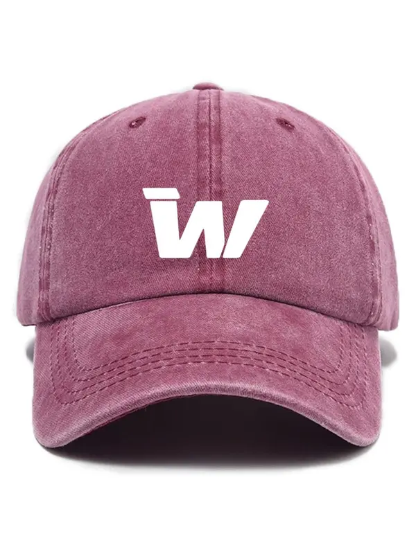 Unisex Casual WW Embroidery Baseball Cap, Vintage Washed Distressed Soft Top Outdoor Sun Protection Cap, Fashion Accessories for Men & Women 7