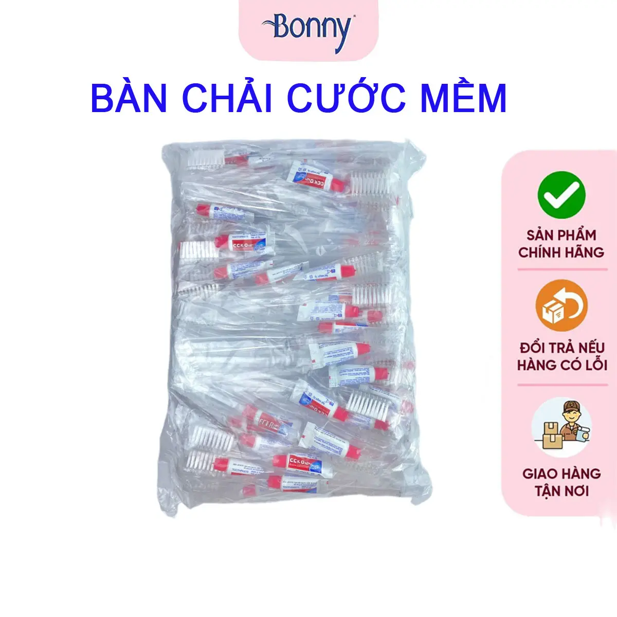 Bàn chải khách sạn dùng 1 lần, bàn chải đánh răng dùng cho nhà nghỉ, khách sạn, homestay giá rẻ, cước nhọn mềm