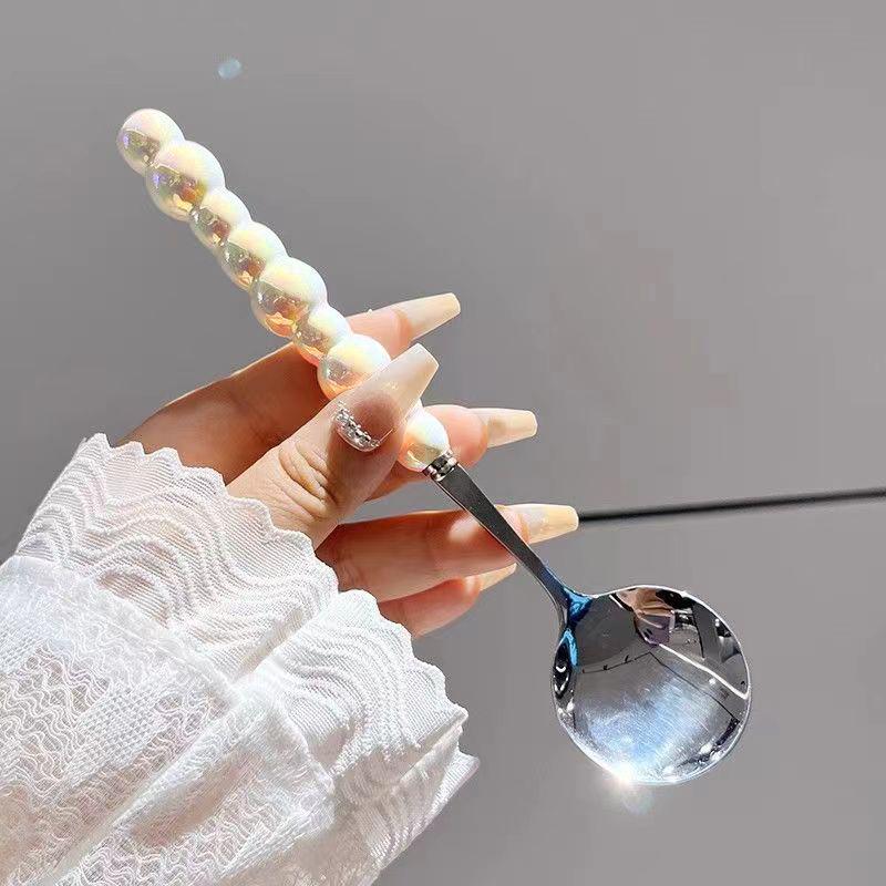 Product Introduction of Thìa Khuấy Bằng Thép Không Gỉ, Tay Cầm, Thích Hợp Cho Kem, Bánh Và Món Tráng Miệng, Phụ Kiện Nhà Bếp Bar, Dụng Cụ Dao Kéo Tiệc Tùng cây múc bơ  viên tròn 22