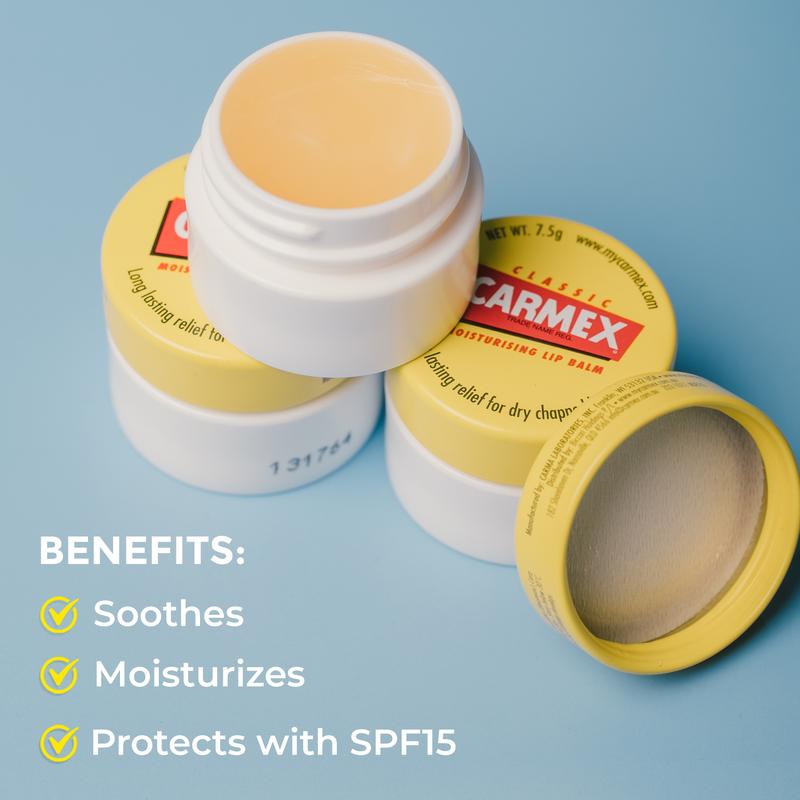 Son Dưỡng Môi Dưỡng Ẩm, Carmex, Đóng Hũ, Hương Vị Chính Hãng 7.5g 2