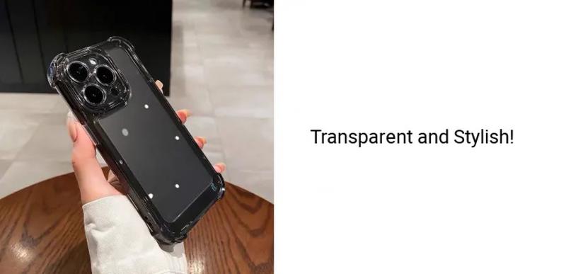 Product Introduction of Ốp Điện Thoại Sang Trọng, Trong Suốt, Chống Sốc, Tương Thích Với iPhone 16, 15, 11, 13, 14, 12, Pro, 7, 8 Plus, XS Max, X, XR, Mềm Và Trong Suốt, 16 Pro Max 3