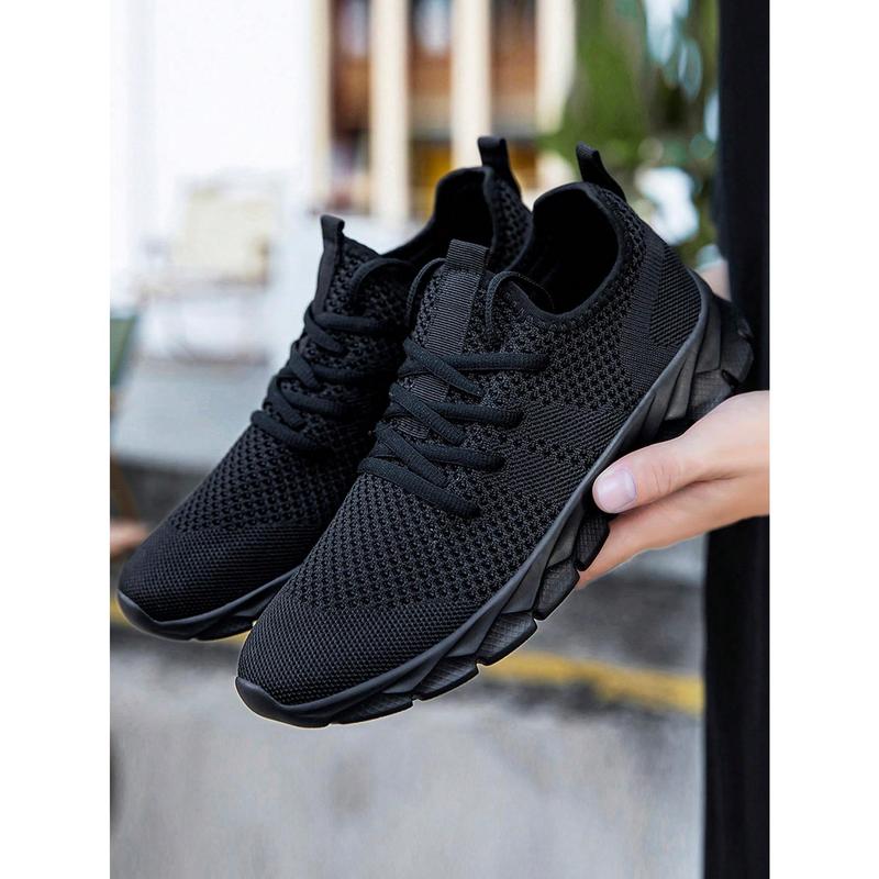 Shoes For Men Gym Tennis Athletic Mesh Fashion Sneakers Lightweight Sports Workout Running Casual Shoes Comfortable Footwear Trainers Black, Shoes For Men Valentines Closed Training Boy Runner 1
