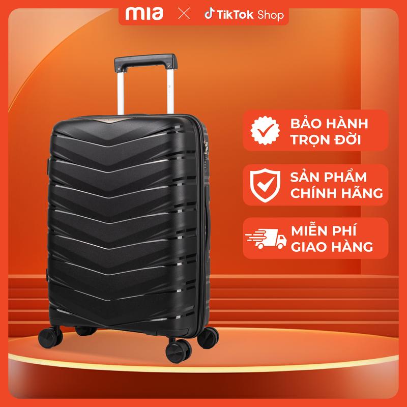 Vali Larita ROHAN 3 size 20/24/28 Vali kéo du lịch Chất liệu Nhựa PP siêu bền bỉ, hạn chế bể vỡ, chịu mọi va đập, Khoá số TSA chuẩn HOA KỲ - Vali MIA MIỄN PHÍ BẢO HÀNH TRỌN ĐỜI.