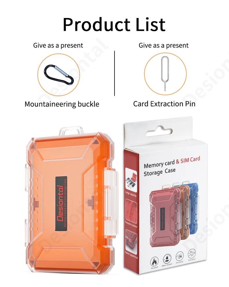 Product Introduction of Memory Card Case ABS SD Microsd Card Holder Waterproof Anti-Static Storage Box for 4 SD Cards & 12 TF/Micro SD Cards 19