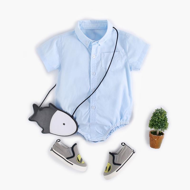 Product Introduction of Sanlutoz Summer Cotton Romper Baby Solid Color Shirt Baby Boy Clothes Casual New Style 20