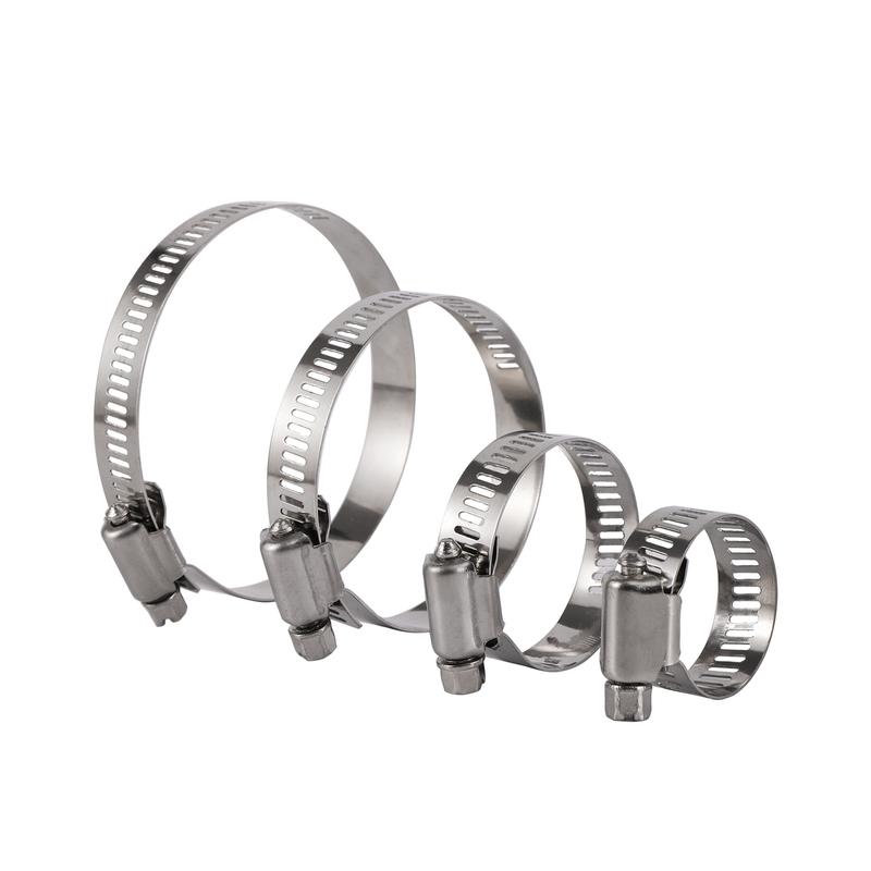 Product Introduction of Pipe Clamps 201 Stainless Steel Hose Clips Adjustable Drive Hose Clamps 13~95mm Water pipe Fastener Replacements 1/10Pcs 15