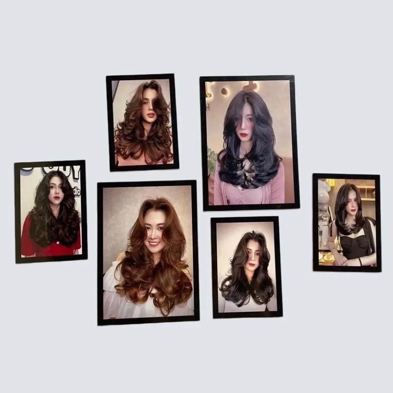 { 30 mẫu Salon tóc    } Set 6 Tranh decor salon tóc nam , tóc  nữ ,baber , tranh dán tường - xưởng tranh HC  dán Tường Phòng salon Đồng   Treo Phòng Decor Tường Treo Tường Phòng Khách vn phòng tắm giấy dán & đồ trang trí tường