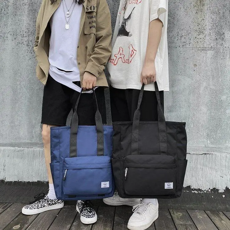 Japan Fashion Tote&Shoulder Bag Nylon Waterproof Big Capacity Men Shoulder Bag Tote Bag Briefcase for Men Birthday Gift