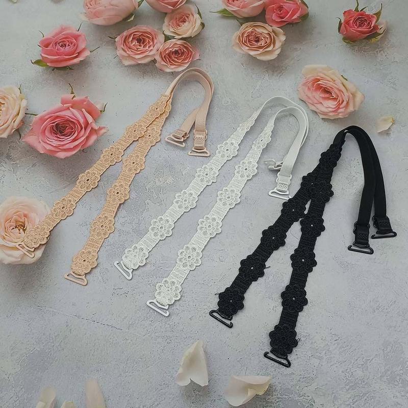 Dây Đeo Áo Ngực Hoa, Quà Tặng Sáng Tạo, Có Thể Tháo Rời, Làm Bằng Polyester, Chống Trượt, Dây Đeo Vai, Trang Trí Ren, Thay Thế Dây Đeo Áo Ngực 6