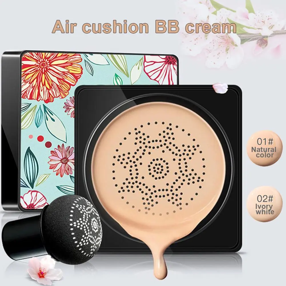 2024IMAGES Korean BB Air Cushion Foundation Mushroom Head CC Cream Concealer Whitening Makeup Cosmetic Waterproof Brighten Face Base Tone  Y05 Color Balm Bb Cream Hydrating <>r</> Oil Control Moisture Blemish