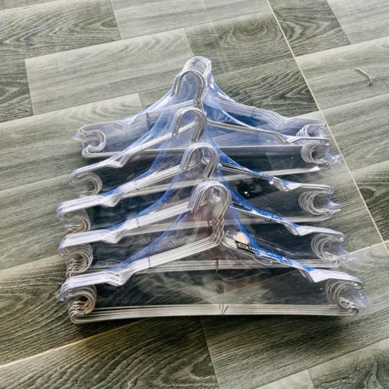 Combo 50 móc phơi đồ chữ C nhôm cao cấp cho người lớn móc mỏng - Tiết kiệm không gian phơi đồ và giữ quần áo không bị nhàu