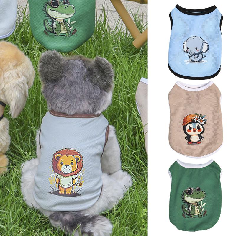Rompi Haiwan Peliharaan, Cetakan Kartun, Bahan Poliester Bernafas ...
