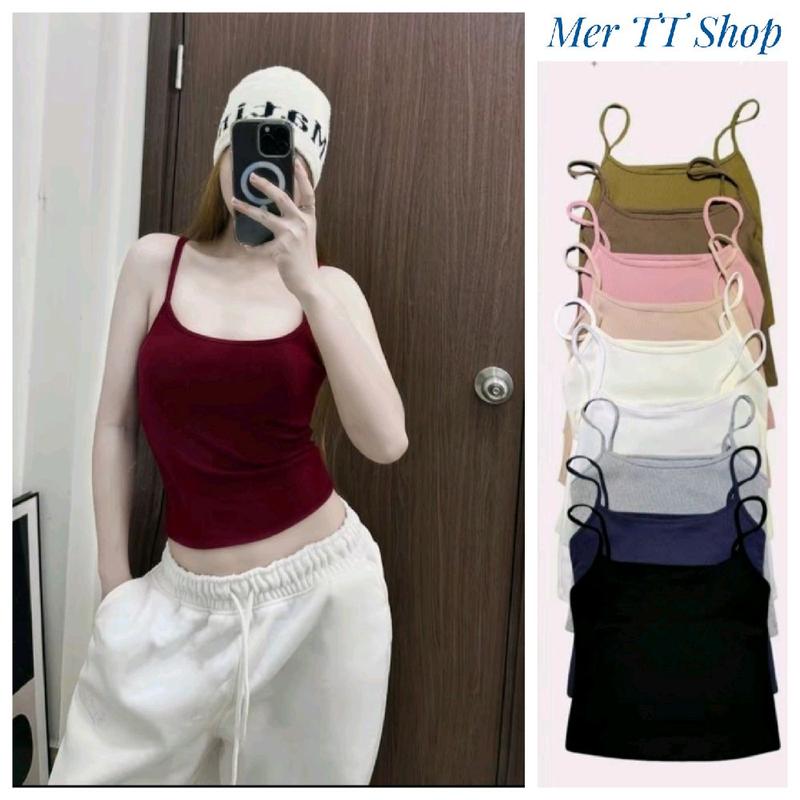 combo3 áo yếm 2 dây dáng dài nữ bigsize body ôm gọn chất thun tăm lạnh co giãn 4 chiều AY