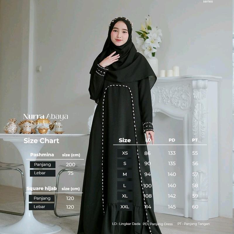 Nurra abaya ORI Kazami / abaya gamis dress busui wudhu friendy matt diamond italiano 5