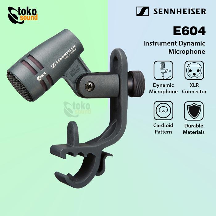 Gambar Sennheiser E604 - Instrument Dynamic Microphone Original dari Tokosound Proaudio Kota Administrasi Jakarta Barat Tokopedia