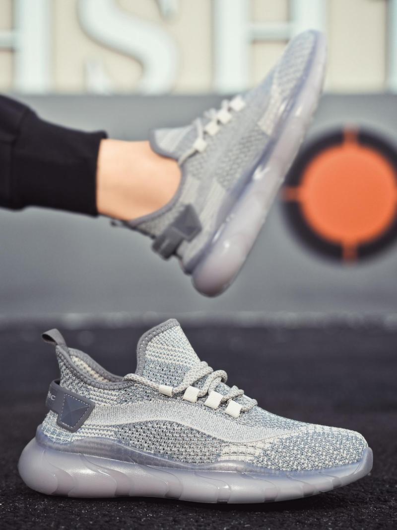 Product Introduction of Men's Breathable Mesh Sneakers, Casual Comfortable Sports Running Shoes, Lightweight Shock-proof Sneakers for Daily Wear 2