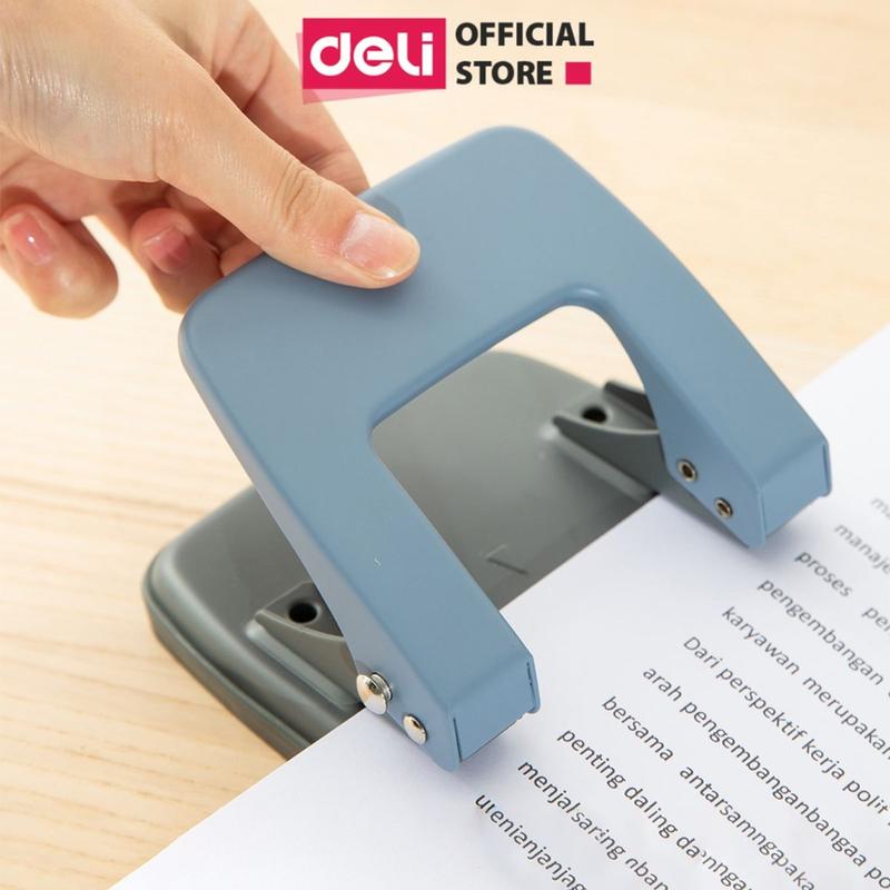 Máy Đục Lỗ Deli 105 Bấm Lỗ Giấy Làm Sổ Còng 20 Tờ Sổ Planner Bullet Nhiều Màu Sắc Tiện Lợi Cho Học Sinh Văn Phòng