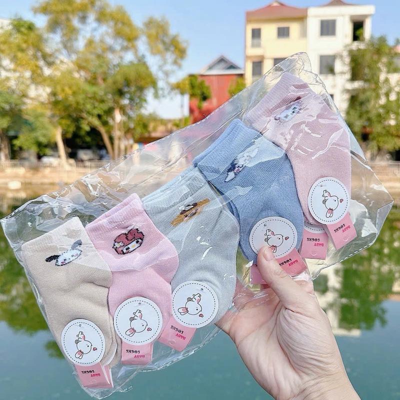 Set 10 đôi tất len mềm mịn cho bé sơ sinh- 3 tháng ( hình có thể thay đổi ạ) 6