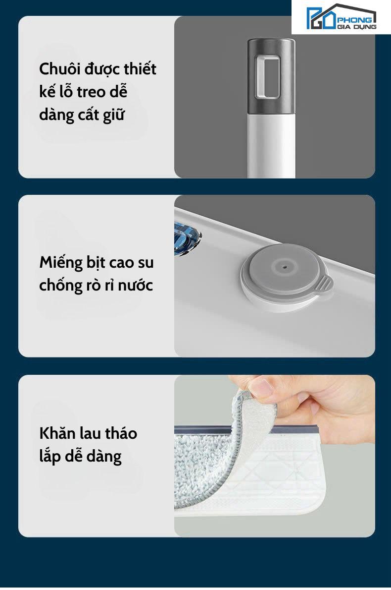 Product Introduction of Cây lau kính, gạt chùi kính phun sương 3 trong 1 cán kim loại chắc chắn (2) 1
