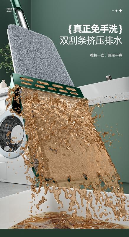 Product Introduction of Flat Mop Household Disposable Mop Bucket New Hand-Free Lazy Mop Mop Floor Mopping Gadget 8