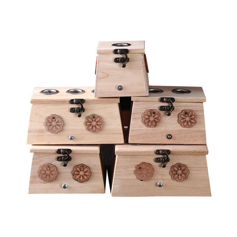Hộp Moxibustion, Chất Liệu Gỗ Nguyên Khối, Cầm Tay, Dụng Cụ Moxa Châm Cứu, Đàn Hồi Và Dày Dặn, Đẩy Tự Động, Thích Hợp Cho Moxibustion Oak 0