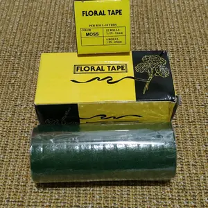 Floral Tape 10 Yards isi 12 roll selotip tangkai bunga Hijau