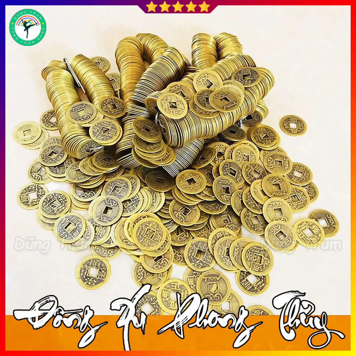 Đồng xu phong thủy bằng đồng chiêu tài lộc
