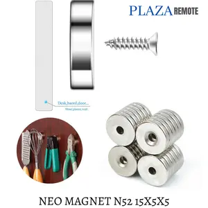 NEO MAGNET NEODYMIUM N52 SUPER KUAT COIN CINCIN LUBANG 15X5X5