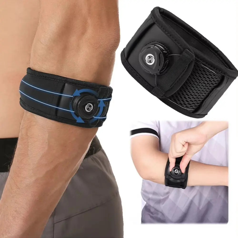 Nẹp Khuỷu Tay Cầm Tay Chất Lượng Cao, Có Thể Điều Chỉnh, Băng Hỗ Trợ Cánh Tay Chống Trượt, Thoáng Khí, Bảo Vệ Khuỷu Tay, Thông Dụng