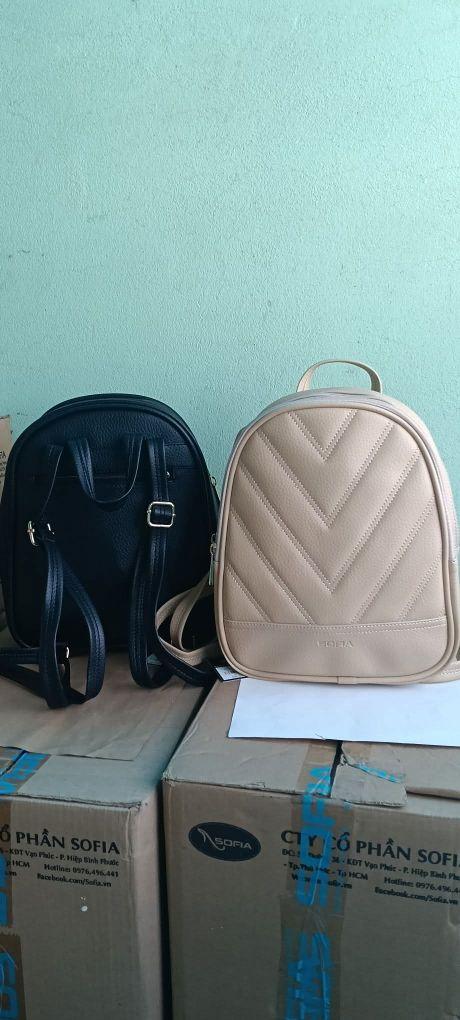 Product Introduction of Balo thời trang nữ Sofia size trung (size 26) màu bò, đen, nâu, cà phê, kem, hồng da, xanh lá - Balo nữ 11