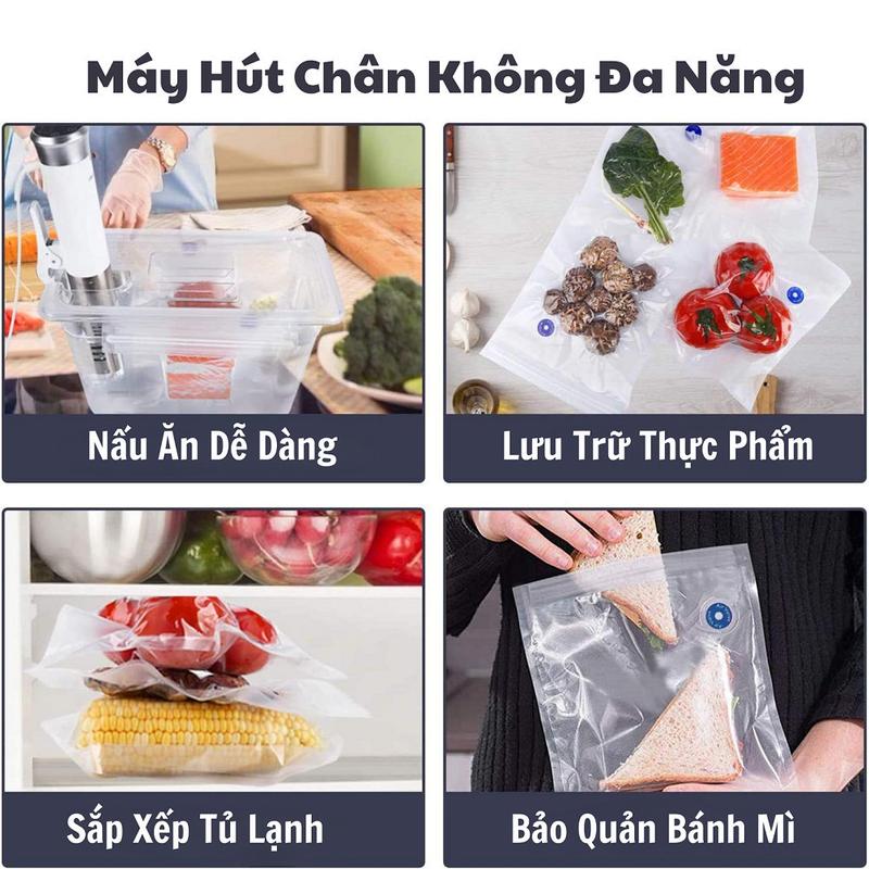 Máy Hút Chân Không Cầm Tay Đa Năng DIPOLAR Dùng Trong Bảo Quản Thực Phẩm, Túi Zip Đựng Quần Áo (Không Có Túi) - DMHCK01 4