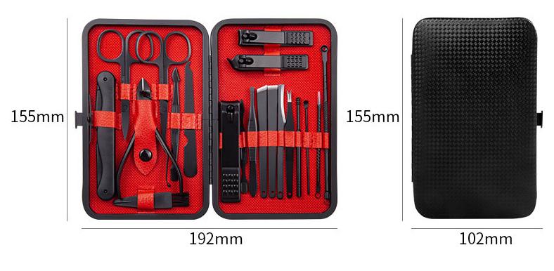 Product Introduction of Professional Scissors Nail Clippers Set Ear Spoon Dead Skin Pliers Nail Cutting Pliers Pedicure Knife Nail Groove Trimmers 14